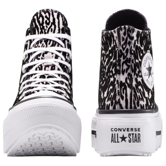 Converse Chuck Taylor All Star Lift Double Stack Platform Leopard